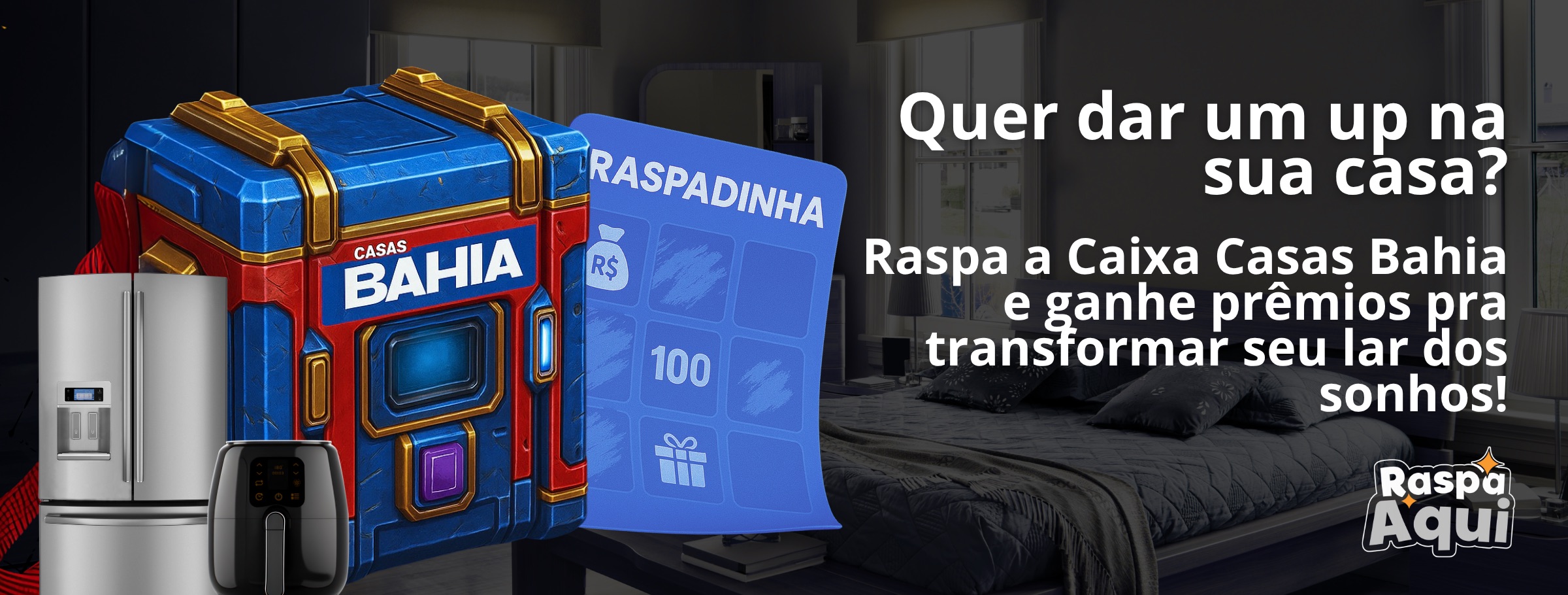 Banner Raspadinha Casas Bahia