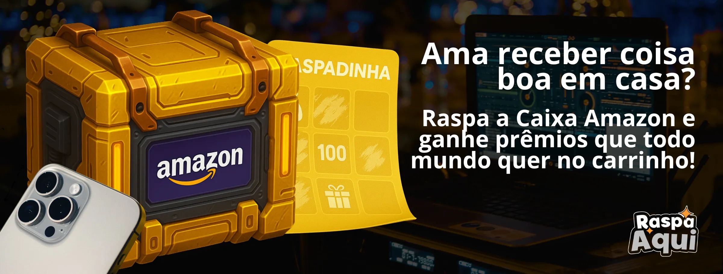 Banner Raspadinha Amazon
